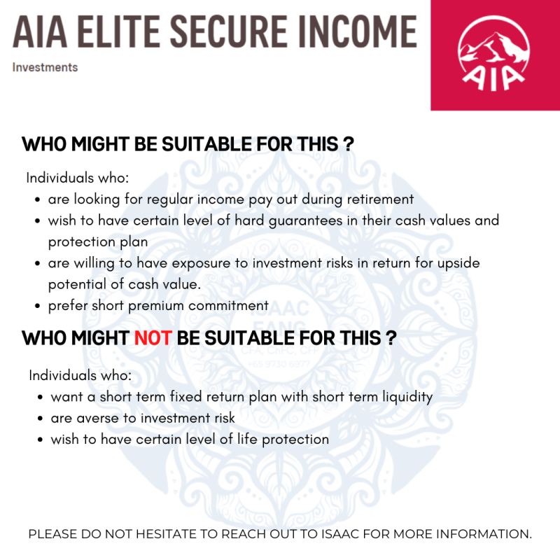 AIA Elite Secure Income (ILP) 4suit