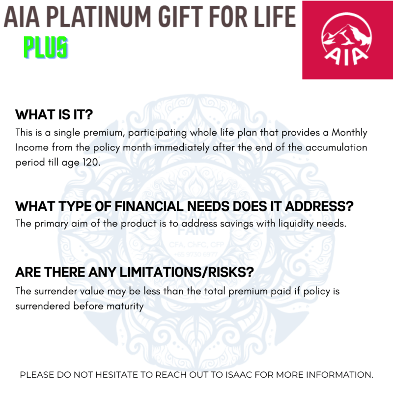 AIA Platinum Gift for Life Plus 2what