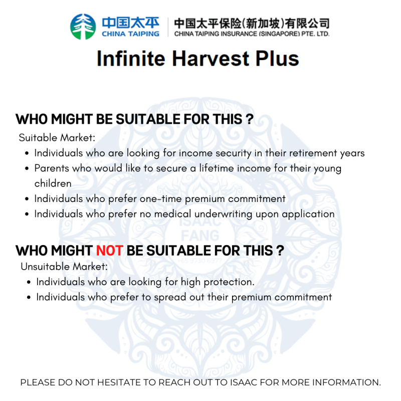 China Taiping Infinite Harvest Plus 4suit