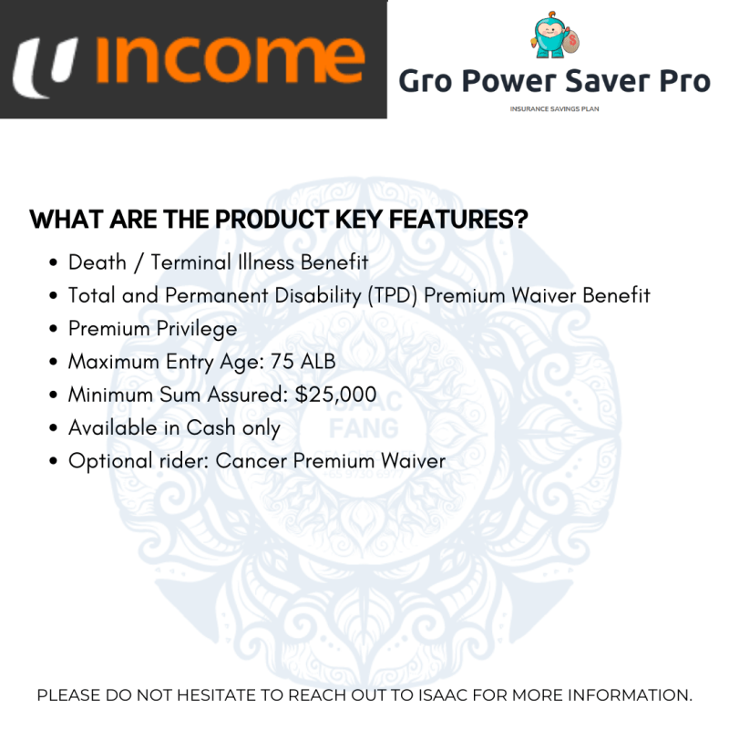 Income Gro Power Saver Pro 3feat