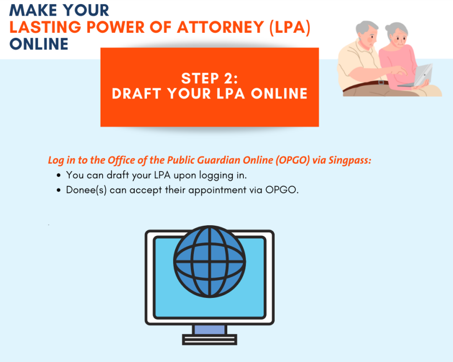 LPA online step 2 draft your LPA online