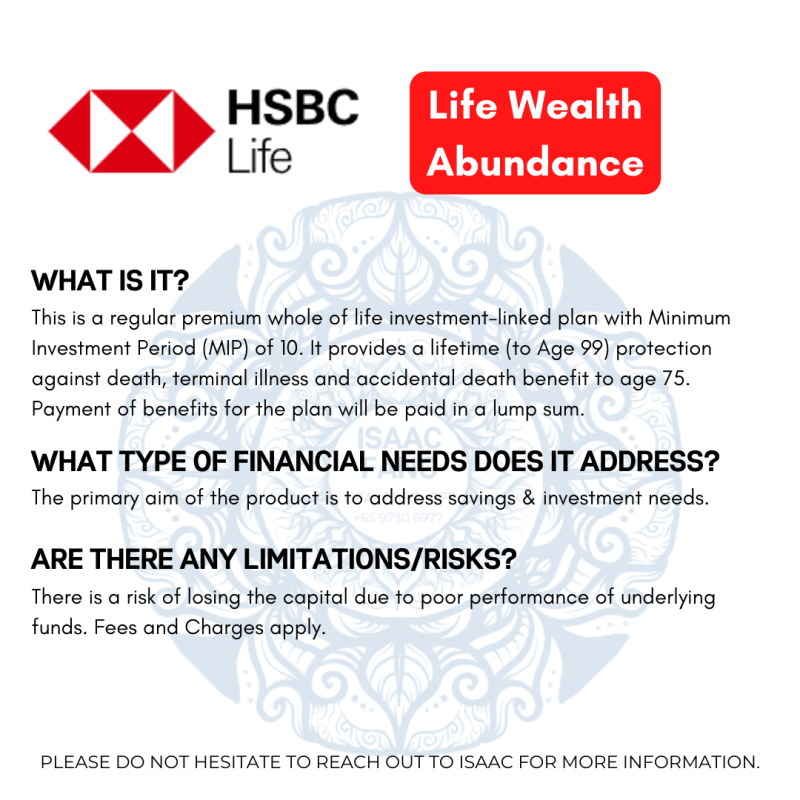HSBC Life Wealth Abundance 2what